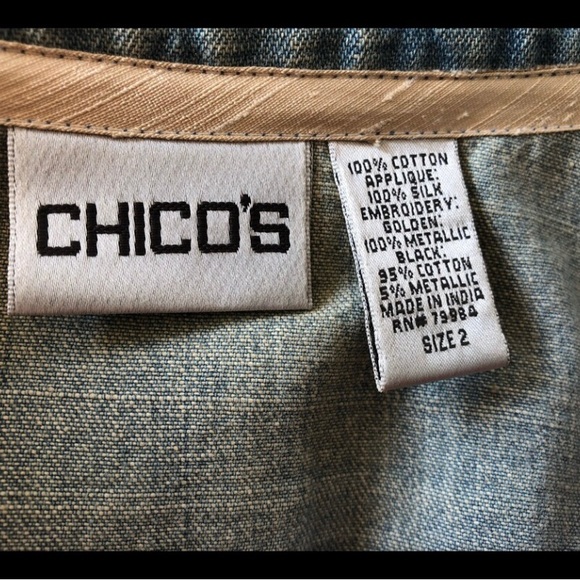 Chico’s jkt embellished silk embroidery - Picture 8 of 8